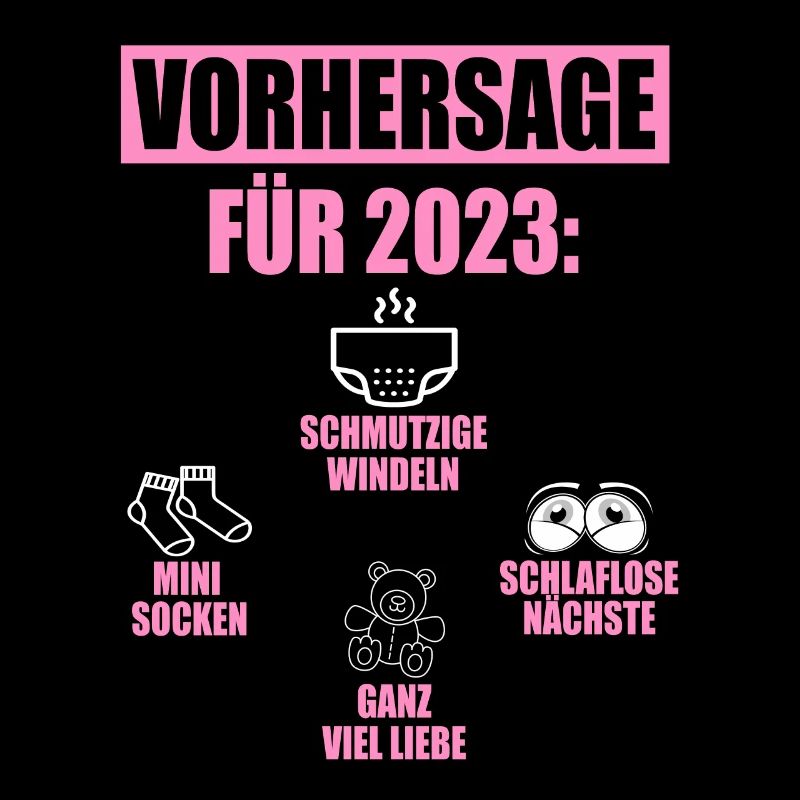 Vorhersage 2023 Geburt Windeln Socken Eltern