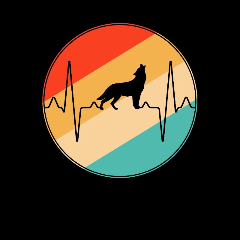 Wolf Retro Heartbeat