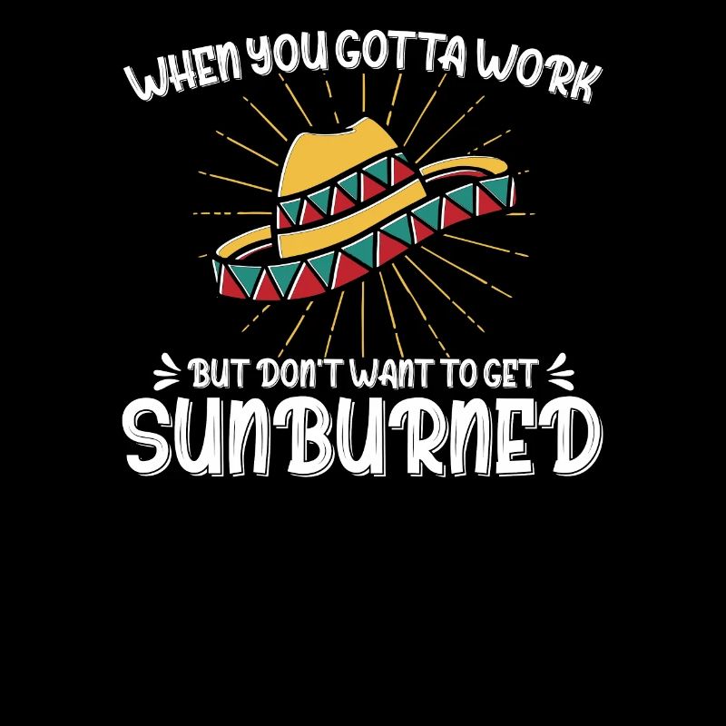 Sombrero Sunburn Mexico Sunscreen Gift