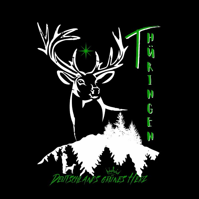 Le cœur vert de Thuringe-Allemagne