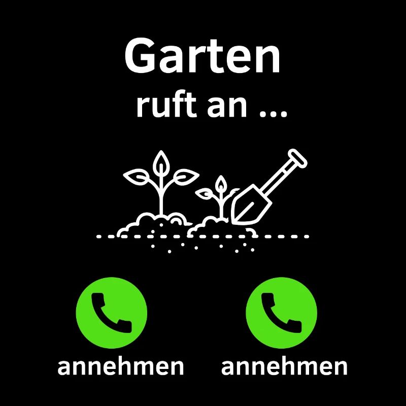 Garten ruft an - annehmen oder annehmen?