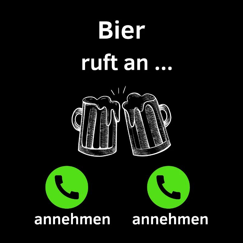 Bier ruft an - annehmen oder annehmen?