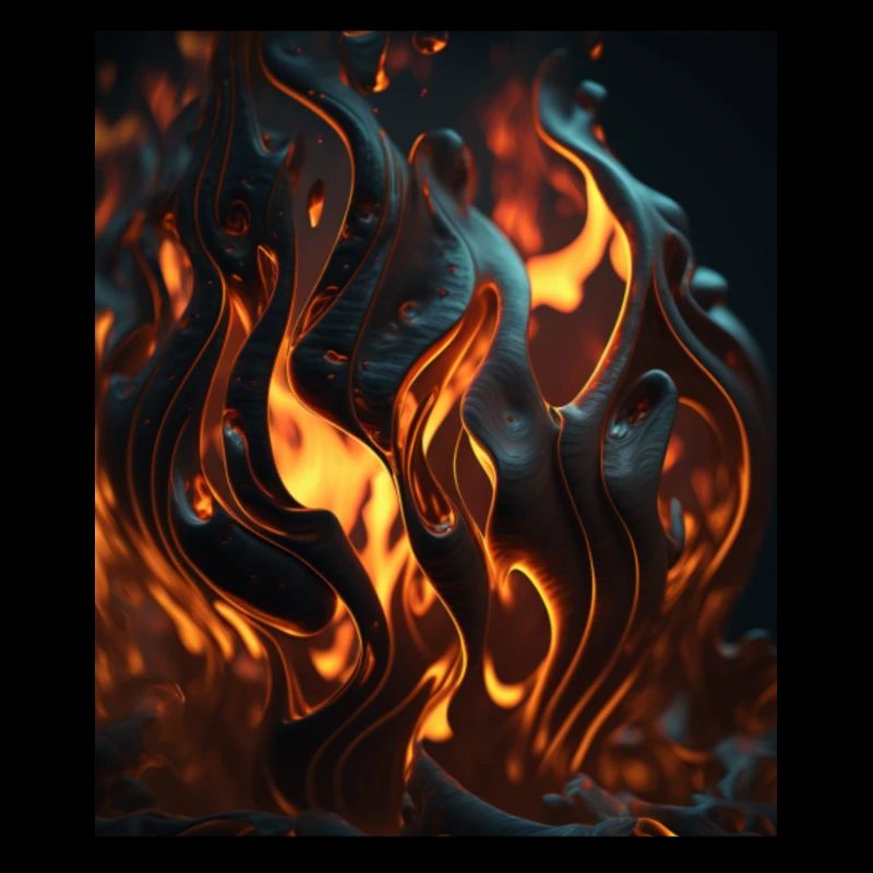 Fire Pattern, Epic, Déco, Si-Fi, orange, noir