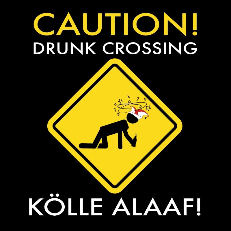 Karneval Kostüm Kölle Alaaf Köln Caution Drunk