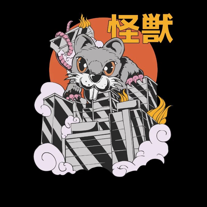 Rat Géant Coucher de Soleil Japonais
