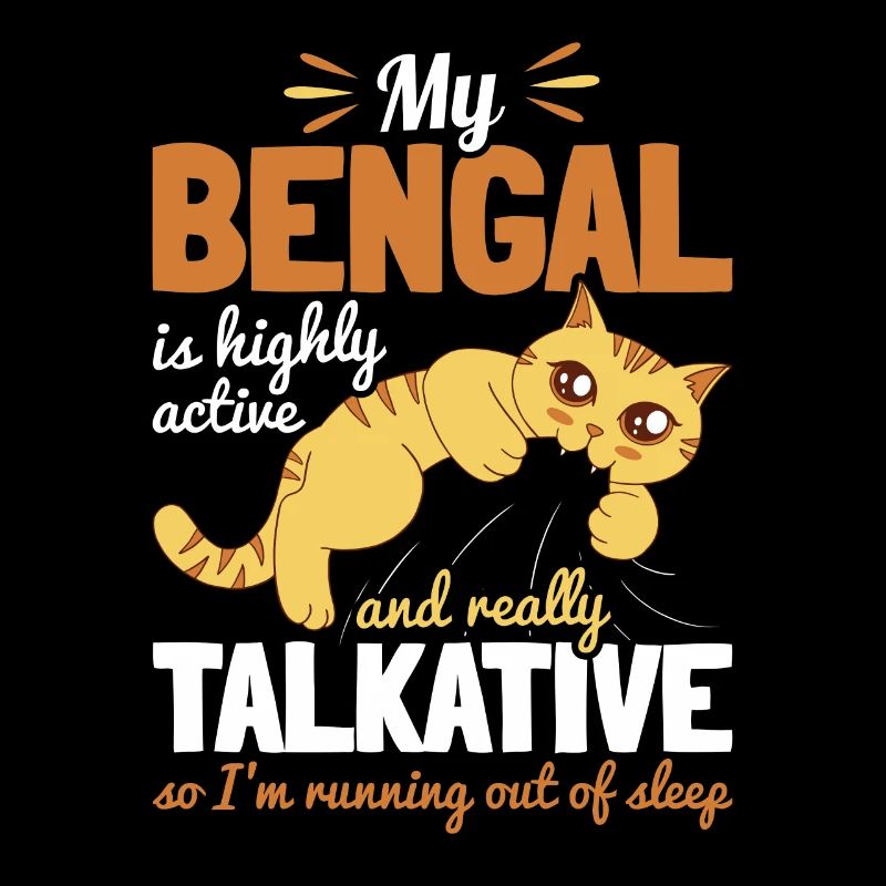 Mon Bengal Bavard Très Active Courir Pas de sommeil
