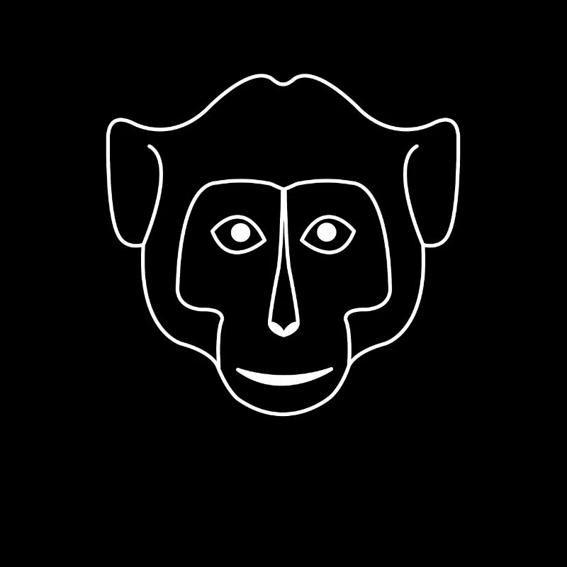 Monkey Face Drawing