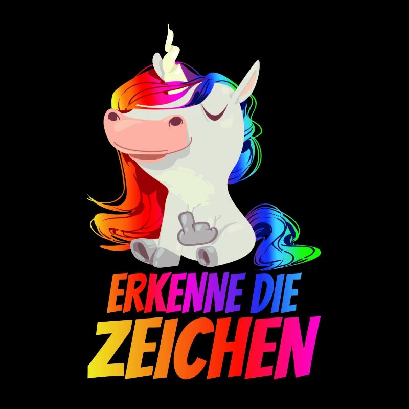 Erkenne die Zeichen - Mittelfinger Einhorn