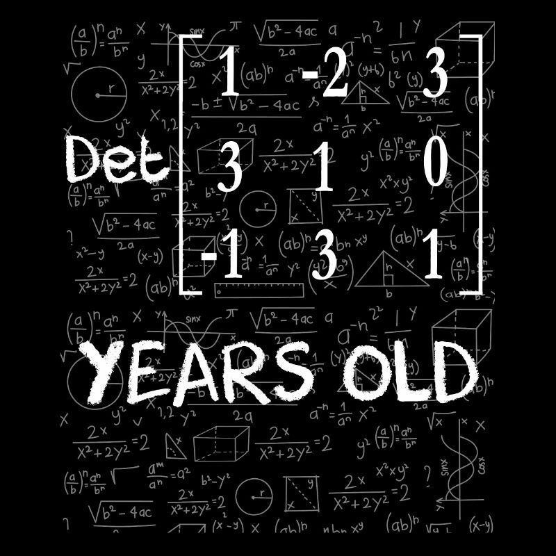 37th birthday 37 years matrix determinant