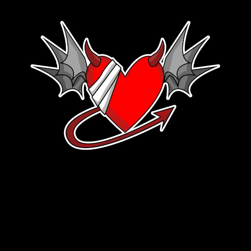 Heart Angel Wings Devil Devil Wings