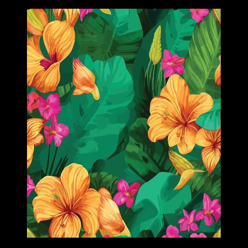Jungle Pattern Tropical Pattern Rainforest Flowers