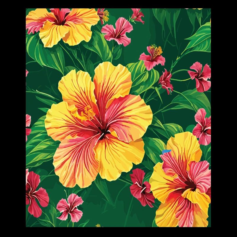 Jungle Pattern Tropical Pattern Rainforest Flowers