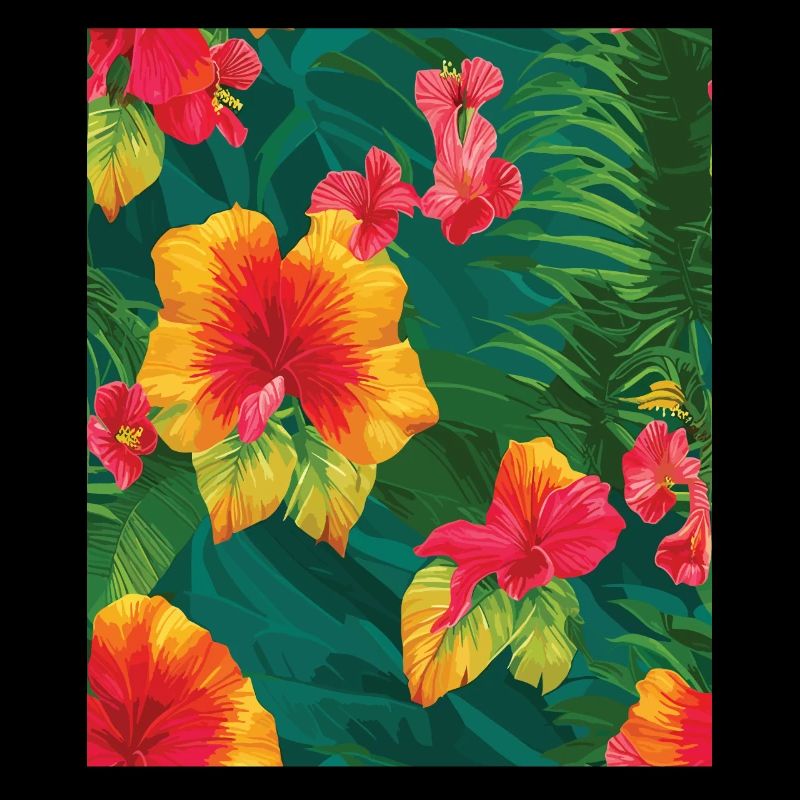 Jungle Pattern Tropical Pattern Rainforest Flowers