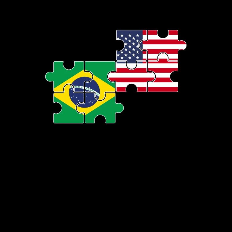 Brésil États-Unis Drapeau Brésil