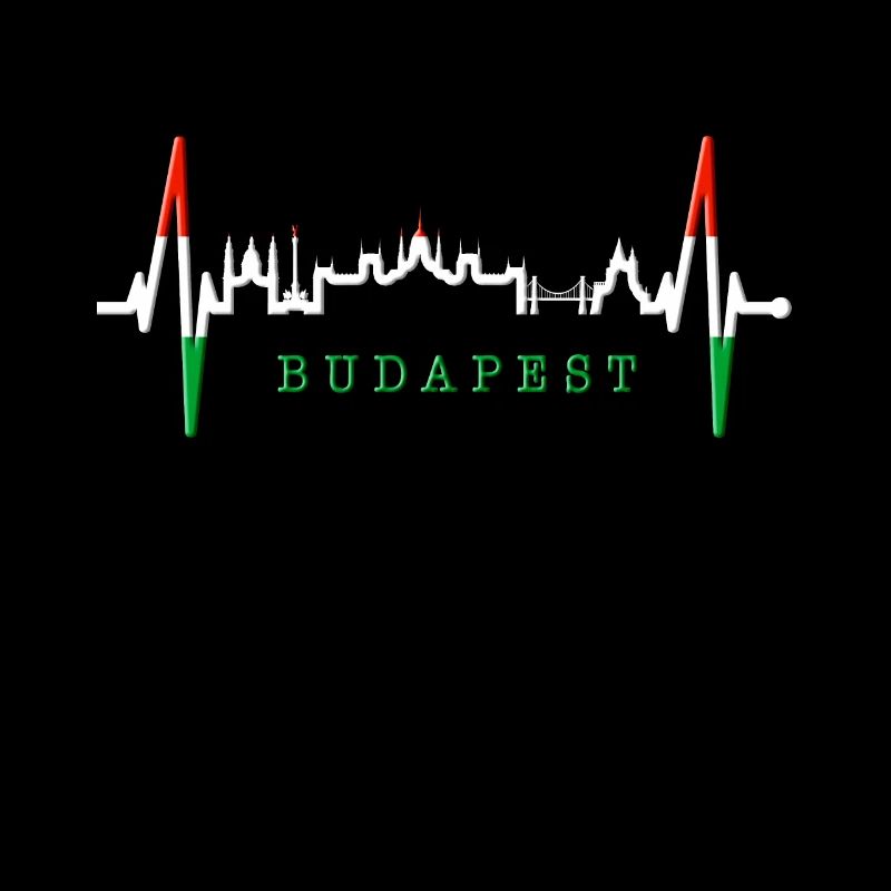 Budapest Skyline Herzschlag Ungarn Herz Budapester