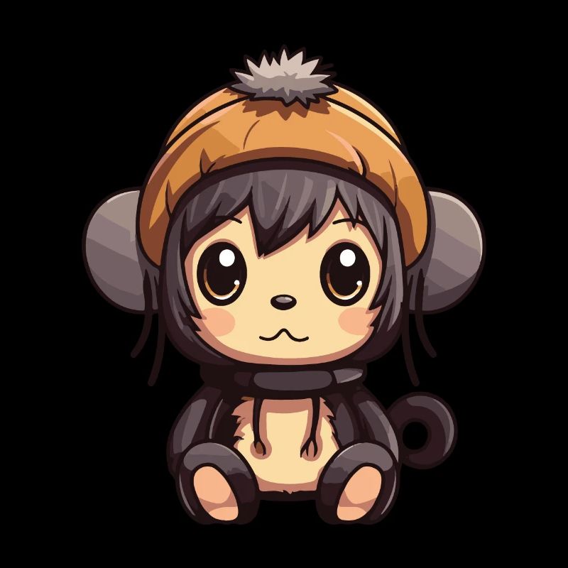 Bande dessinée d’hiver de singe