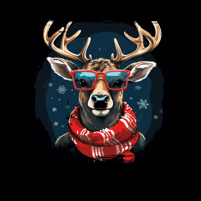 Funny reindeer for Christmas