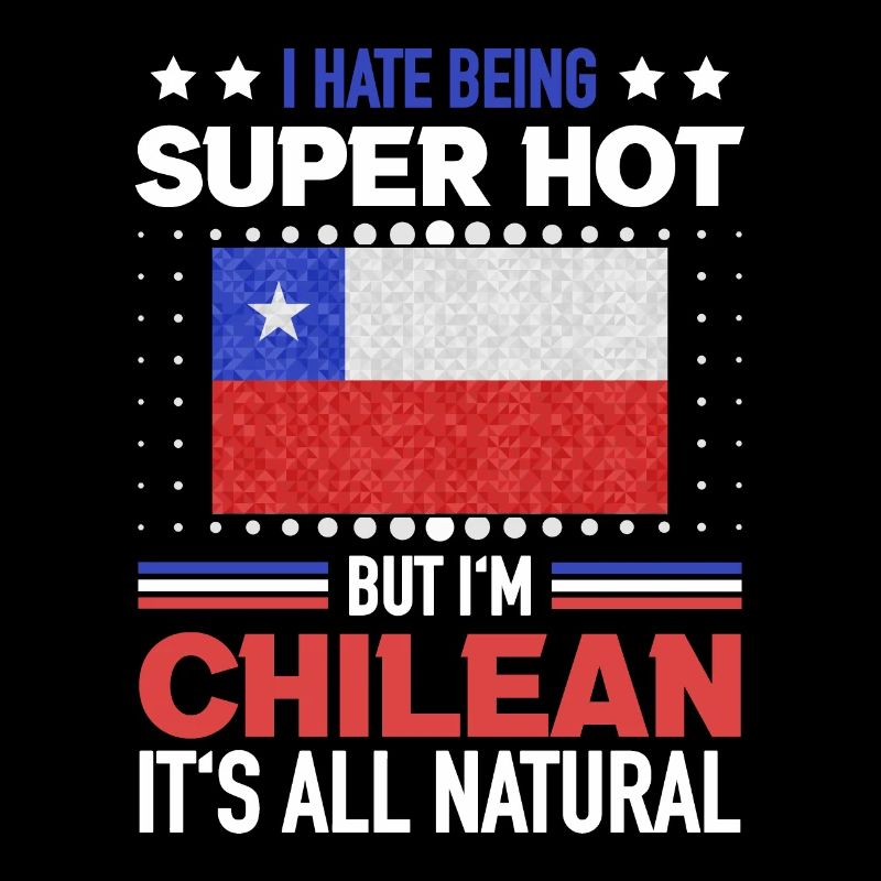Drapeau chilien super chaud tout naturel