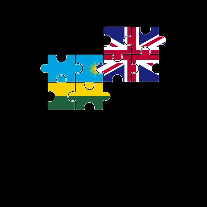 Rwanda Royaume-Uni Drapeau britannique Rwandais
