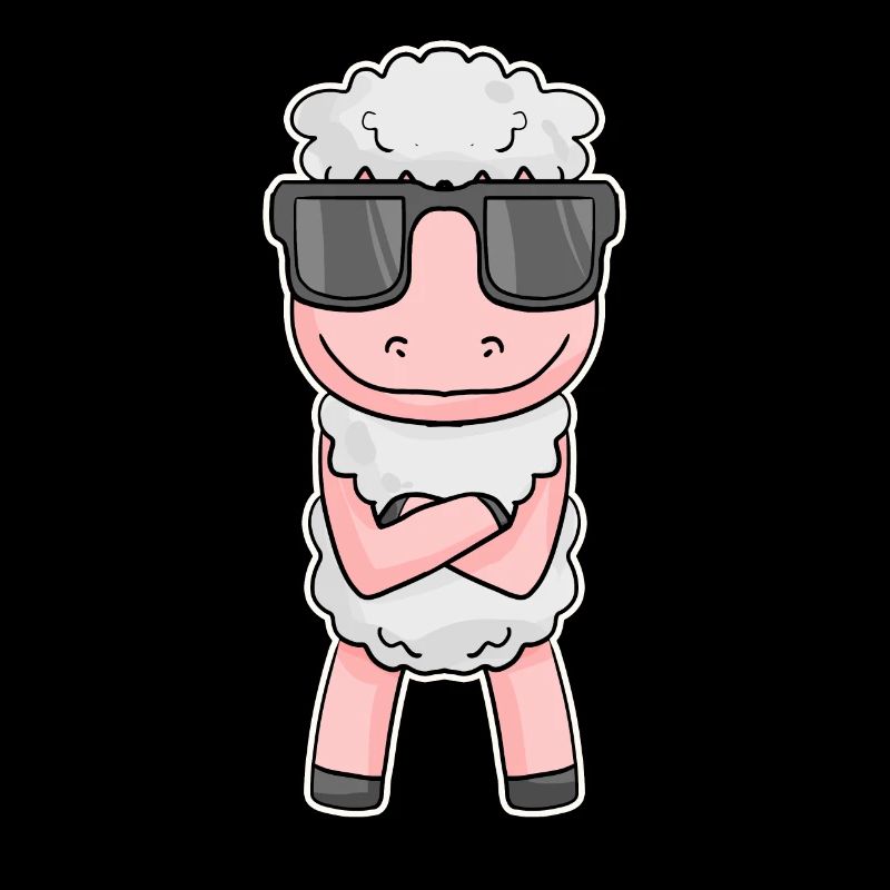 Sheep with glasses