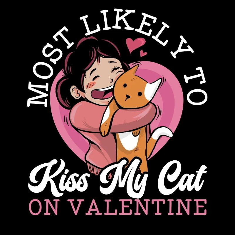Cadeau de la Saint-Valentin 14 février chat Anime