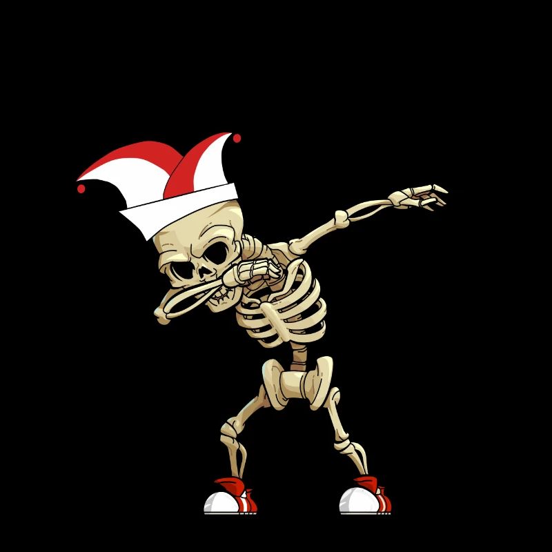 Carnival Kölle Alaaf Dabbing Skeleton Fun
