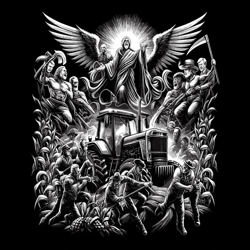 Celestial Peasant Protest Tractor Demo