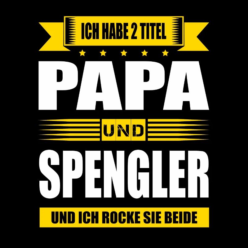 Zwei Titel Papa Und Spengler Blechner Meister