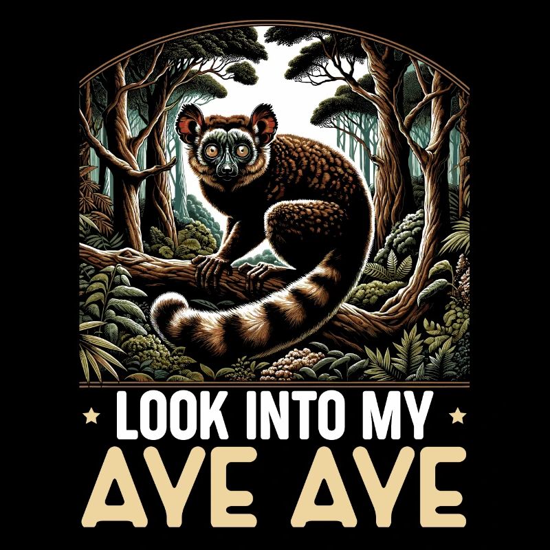 Aye Aye Lémurien Mignon Singe Madagascar