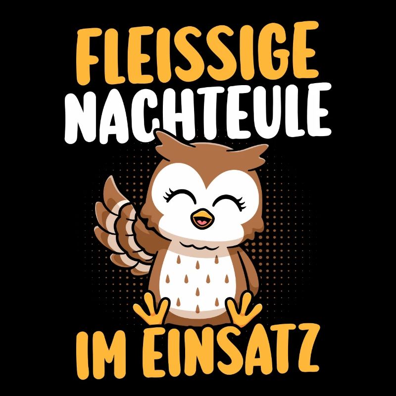 Fleißige Nachteule Nachtschicht