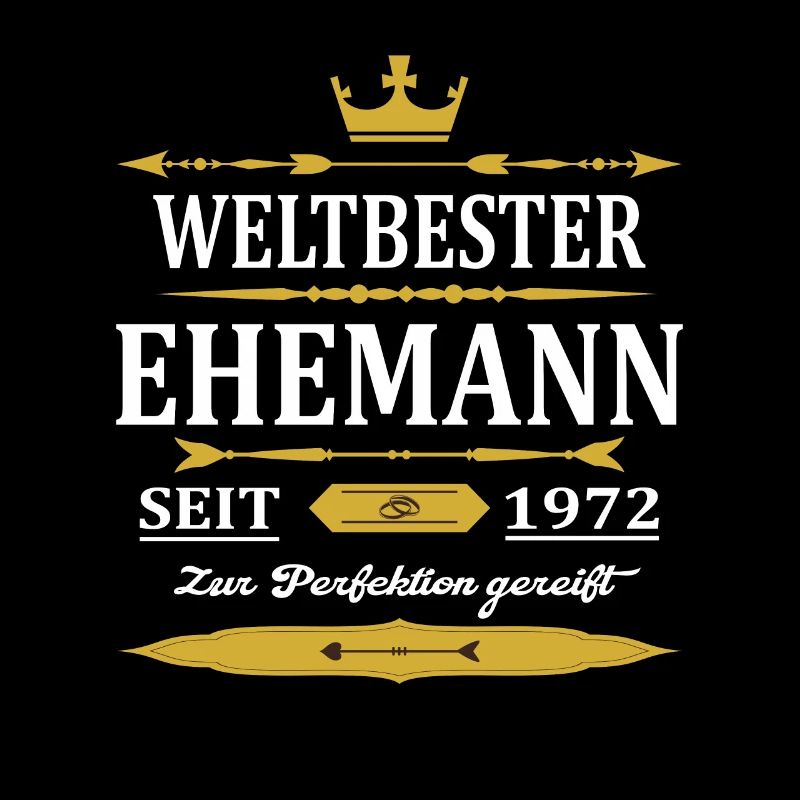 Weltbester Ehemann Seit 1972 Vintage Hochzeitstag