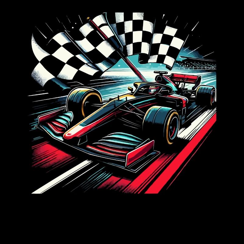 Passionné de course automobile Pilote automobile