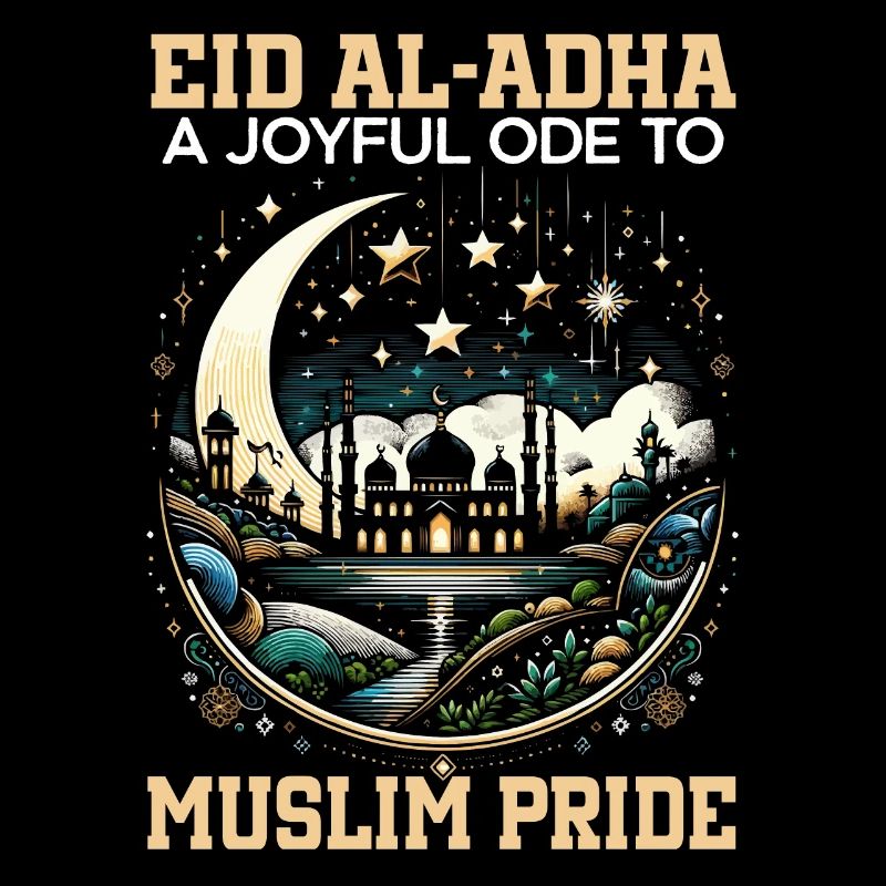 Frohes Eid Al Adha, Islamischer Feiertag, Islam