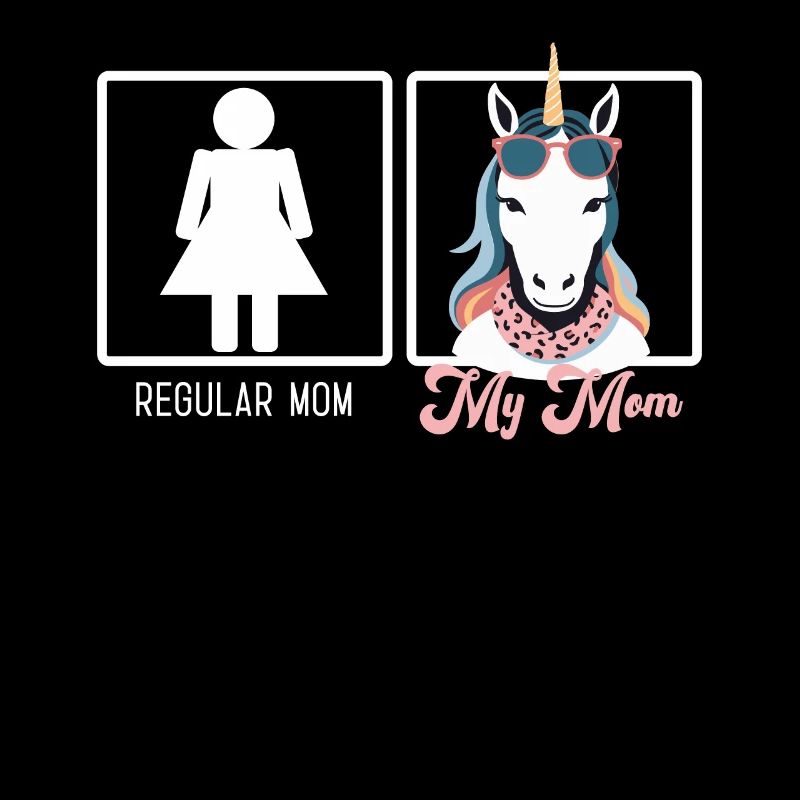 Lustiger Mutter Vergleich Einhorn Mama Design