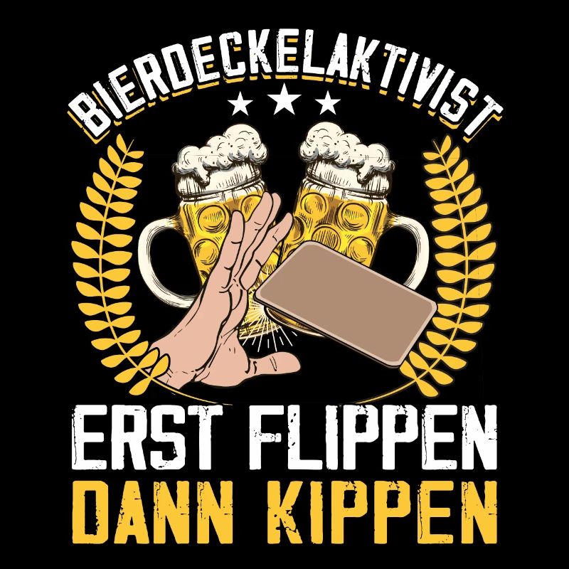 Beer mat activist flipping then tilting