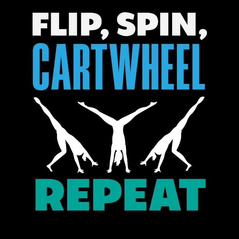 Gymnastique cool de la roue de charrette