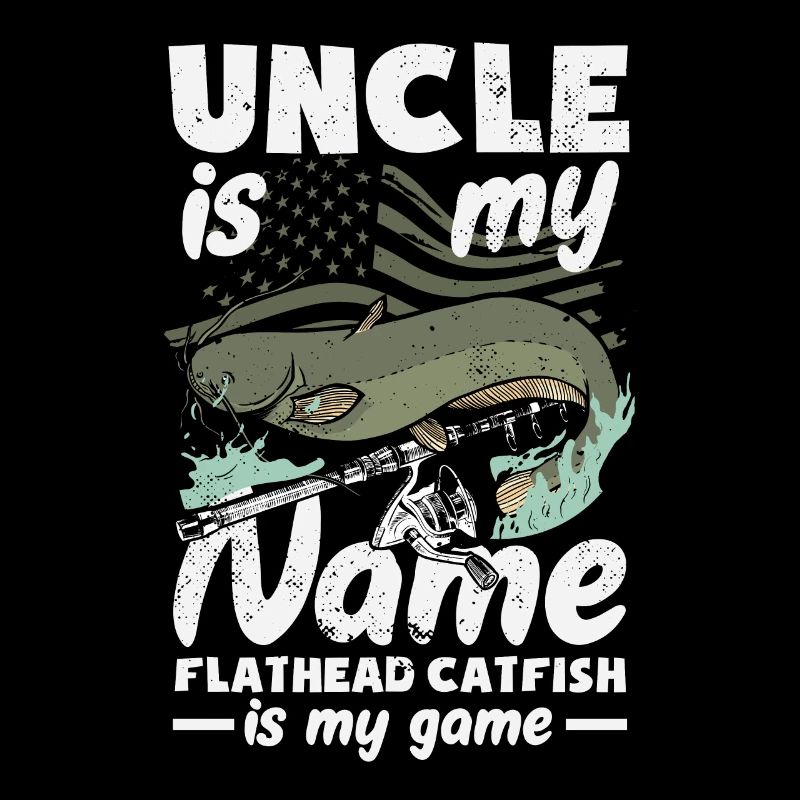 Funny catfish lover flathead fish