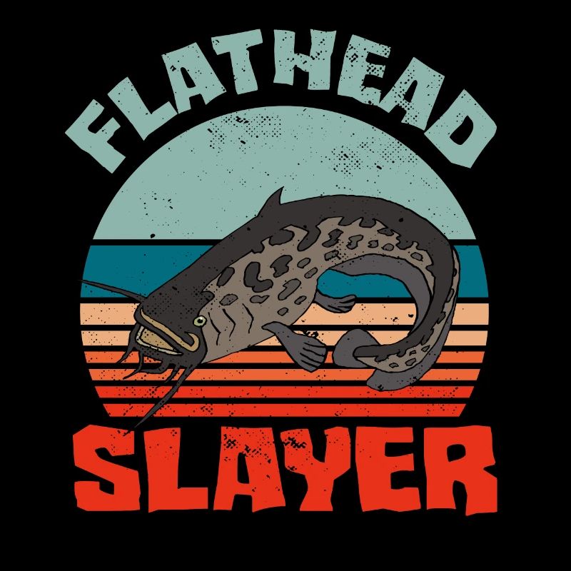 Funny catfish lover flathead fish
