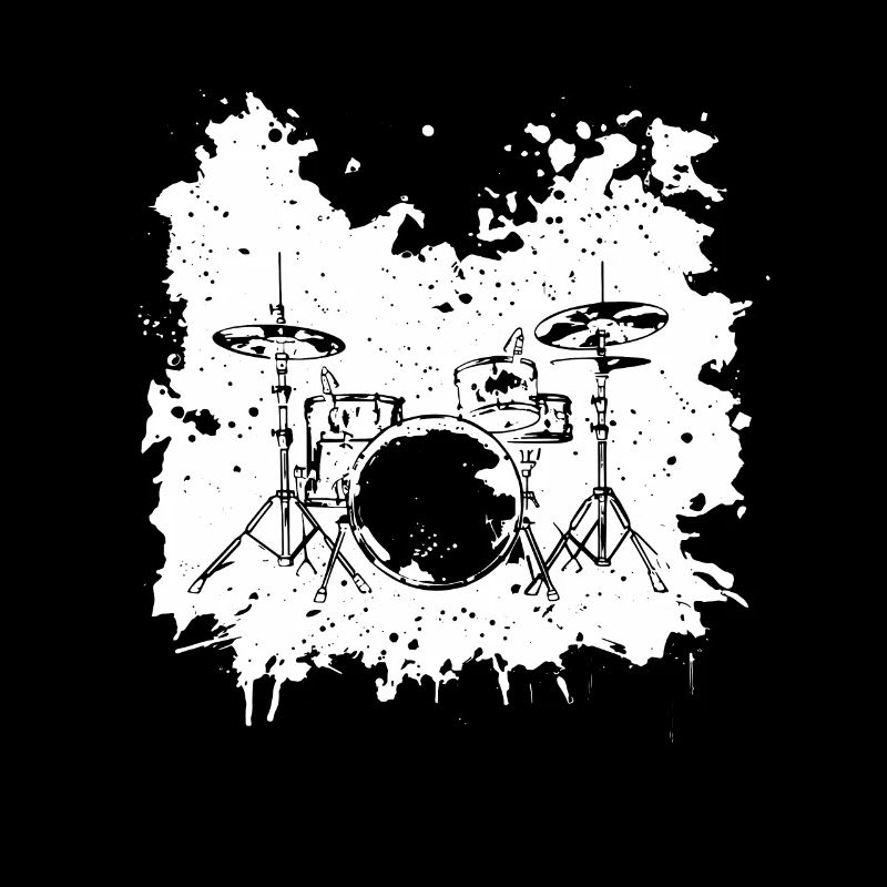 Drumkit Zeichnung