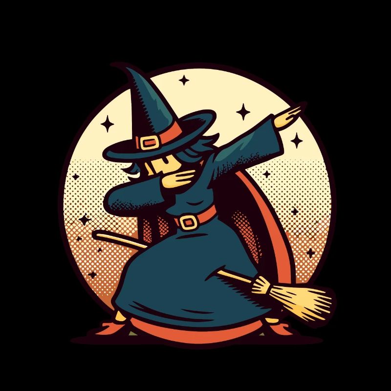 Dabbende Hexe Dabbing Hexen Design Halloween