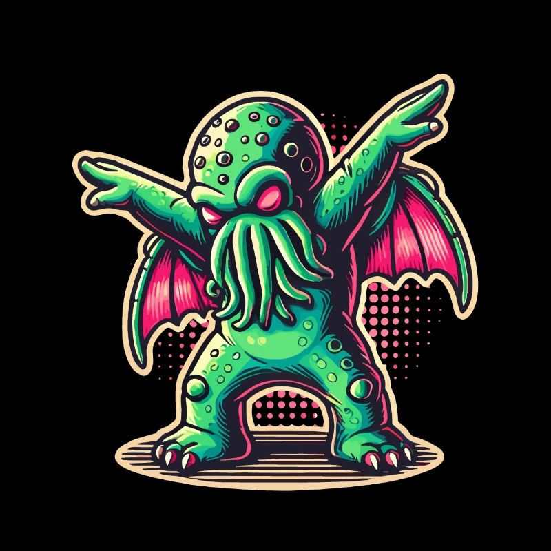Funny Dancing Cthulhu