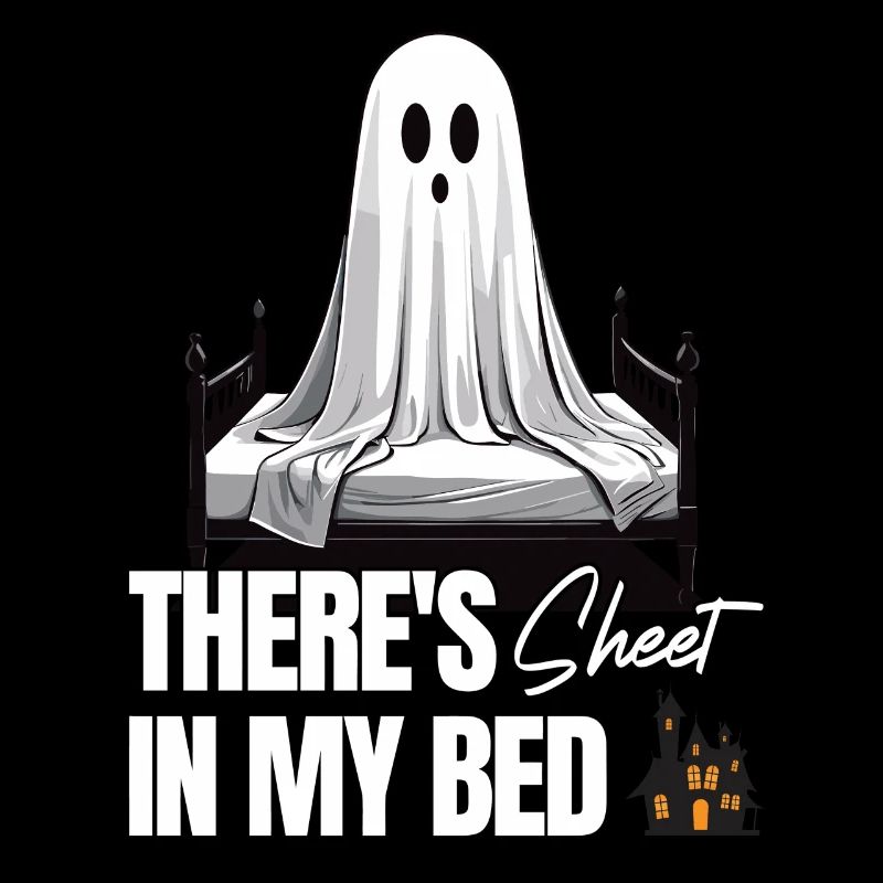 Drôle de dicton d’Halloween : il y a du drap dans mon lit