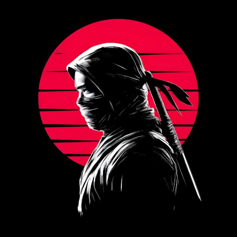 Ninja Red japanese Sun