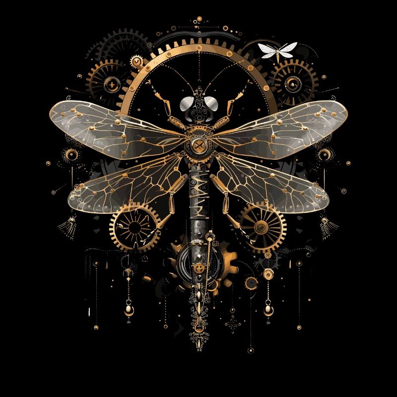 Libellule steampunk