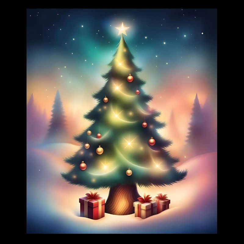 Weihnachtsbaum draußen