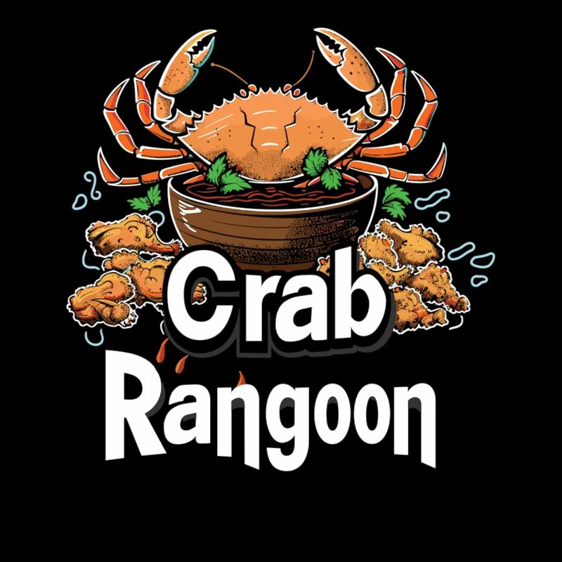 Nourriture chinoise crabe Rangoon Meme drôle