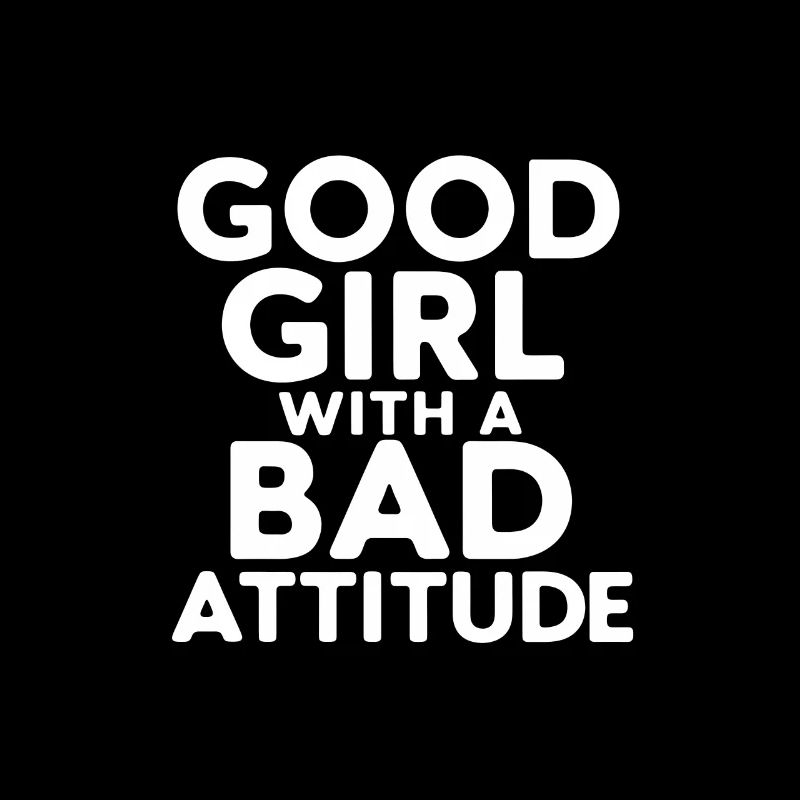 Gutes Mädchen mit einer schlechten Einstellung