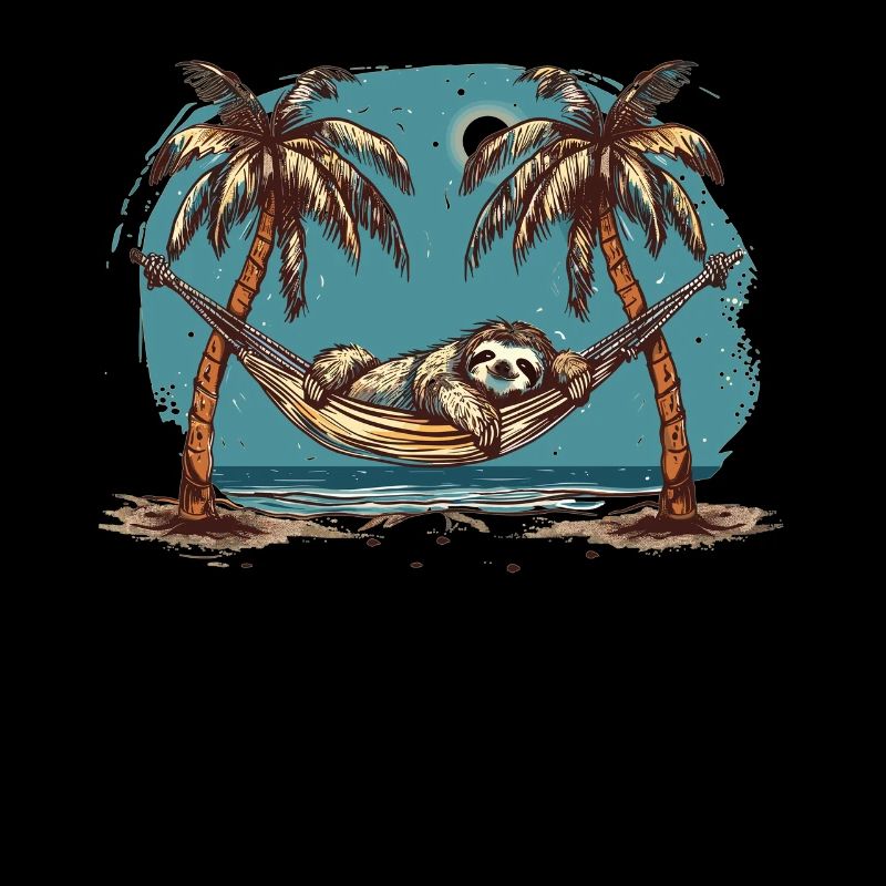 Sloth Hammock, Beach, Chill