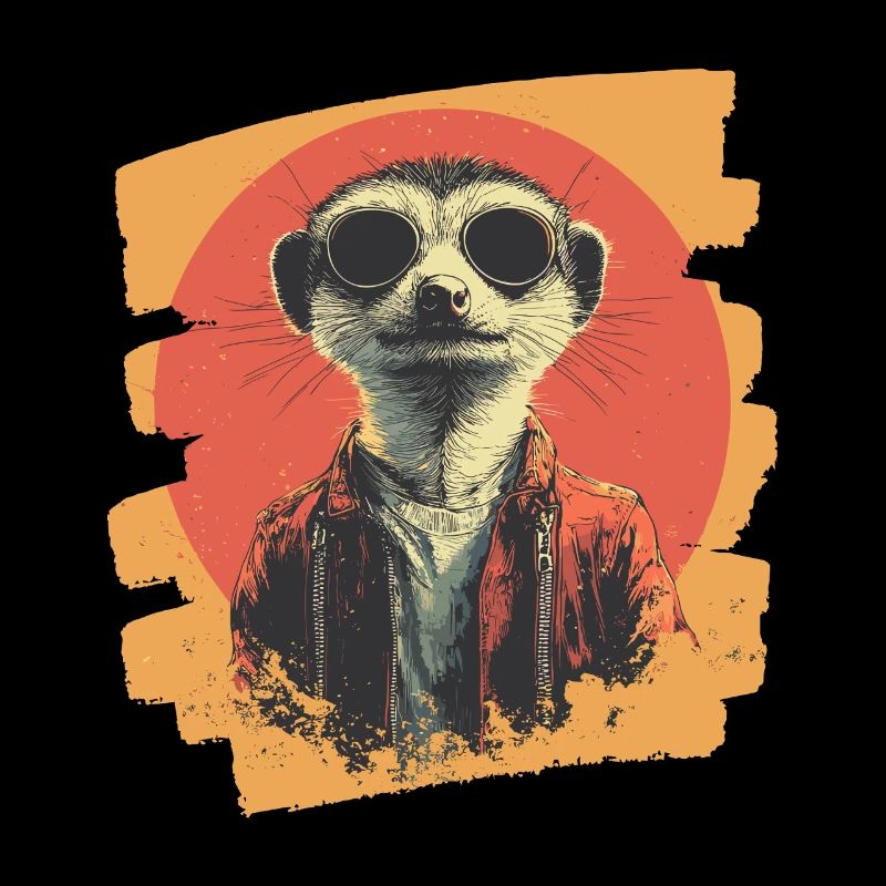 Erdmännchen Retro