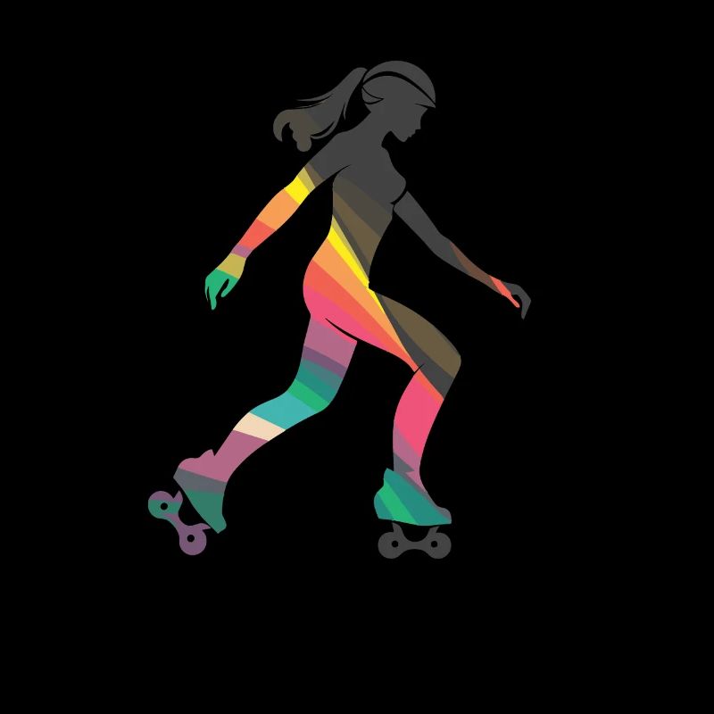 Rollschuhfahrendes Mädchen